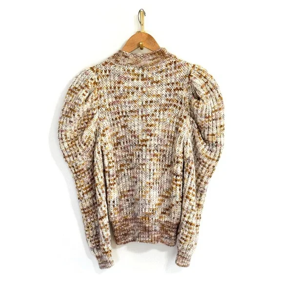 Ulla Johnson Puff-Sleeve Knit Wool-Blend Fiora Cardigan - Picture 4 of 5